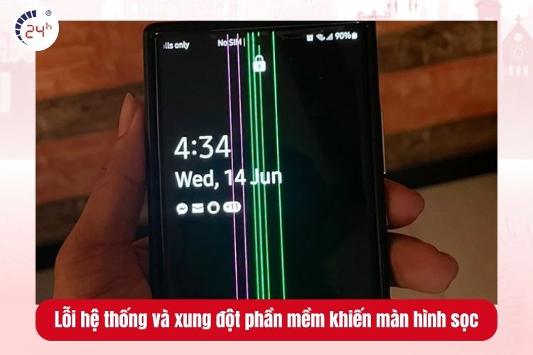 Lỗi hệ thống và xung đột phần mềm khiến màn hình sọc