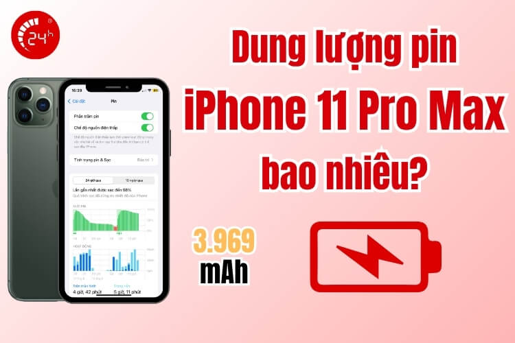 Dung lượng pin iPhone 11 Pro Max là bao nhiêu?