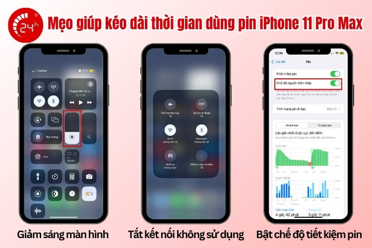 Mẹo dùng pin iPhone 11 Pro Max bền