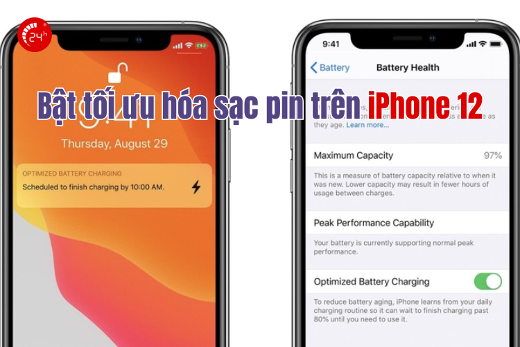 bật tối ưu hóa pin trên iphone 12
