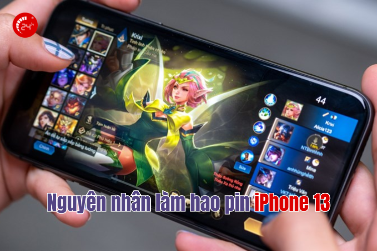 nguyên nhân làm hao pin iphone 13