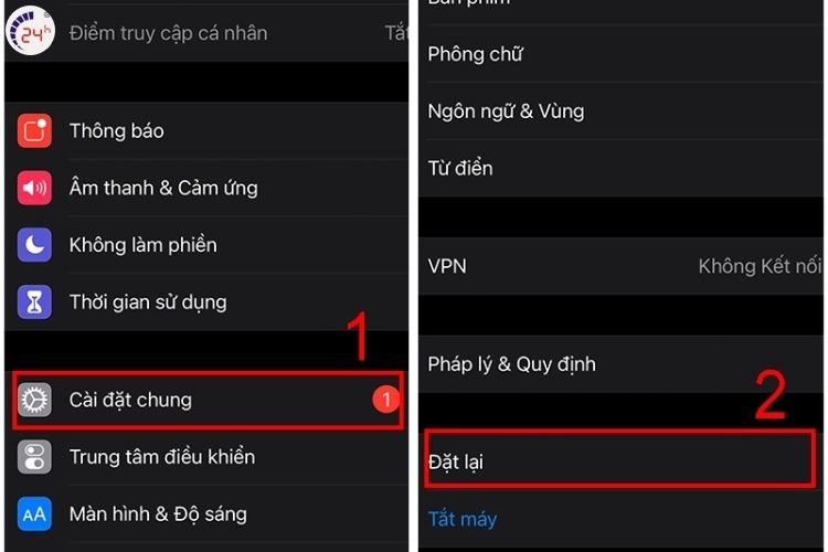 Khôi phục lại cài dặt gốc nếu Back Tap vẫn không hoạt động