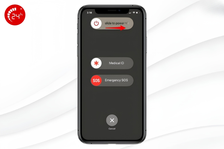 bước 2 tắt nguồn iphone