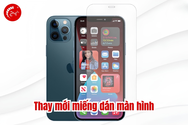 thay mới miếng dán màn hình