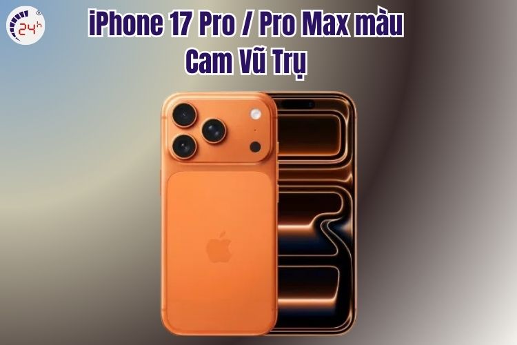 iPhone 17 Pro và iPhone 17 Pro Max màu Cam Vũ Trụ
