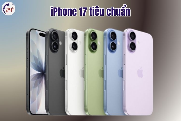 5 màu sắc của iPhone 17 tiêu chuẩn mới nhất
