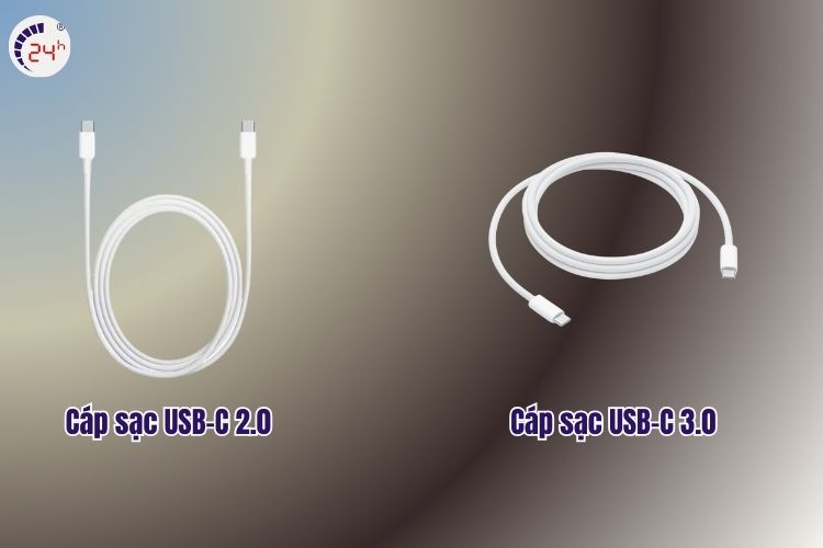 iPhone dùng sạc gì, Cáp sạc USB-C 2.0 hay Cáp sạc USB-C 3.0 