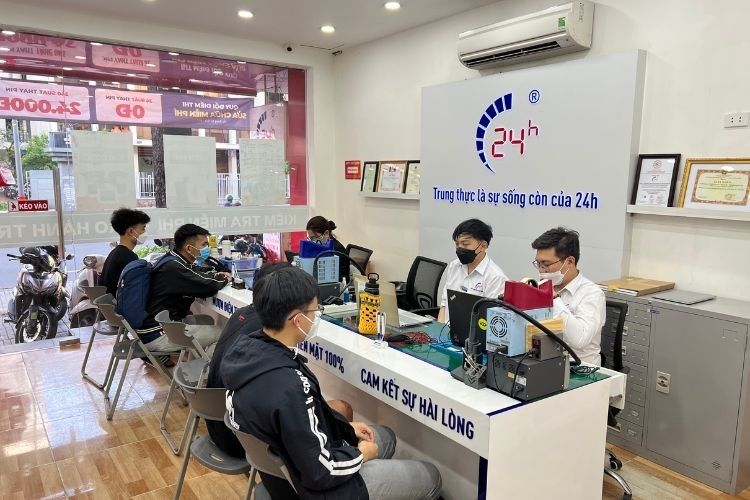 Bệnh Viện Điện Thoại, Laptop 24h luôn minh bạch, công khai quá trình làm việc