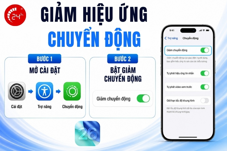 Giảm hiệu ứng chuyển động