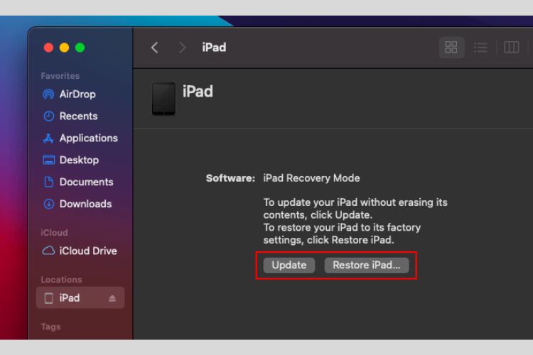khắc phục iPad không lên màn hình7