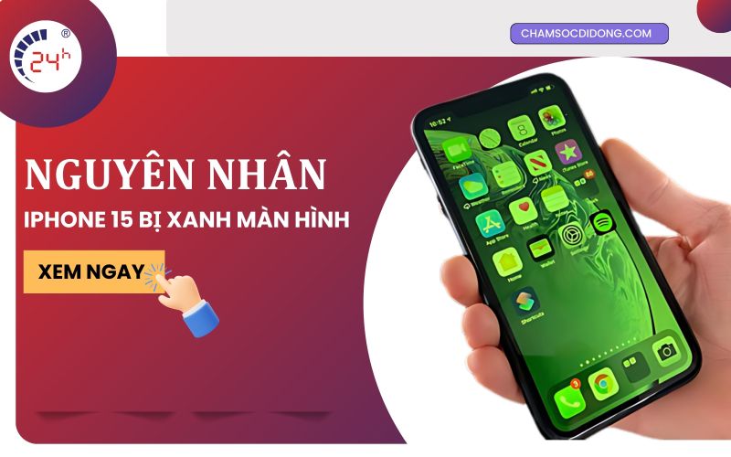 Nguyen nhan iPhone 15 va iPhone 15 pro max bi loi man hinh xanh