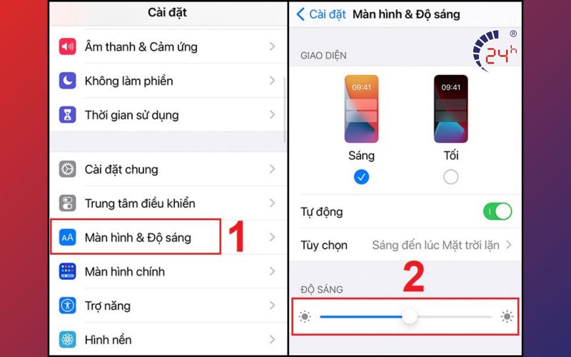 Chinh do sang de sua loi man hinh iPhone bi xanh mo