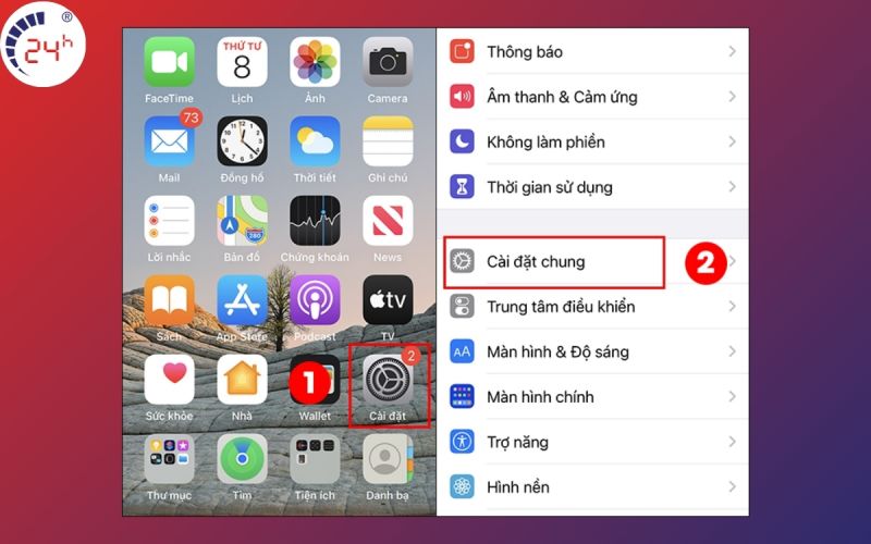 Cach khac phuc iPhone khong ket noi duoc Wifi bang reset cai dat