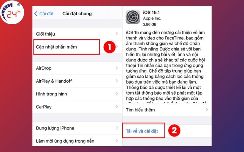 Cap nhat iOS de sua loi iPhone khong ket noi duoc Wifi