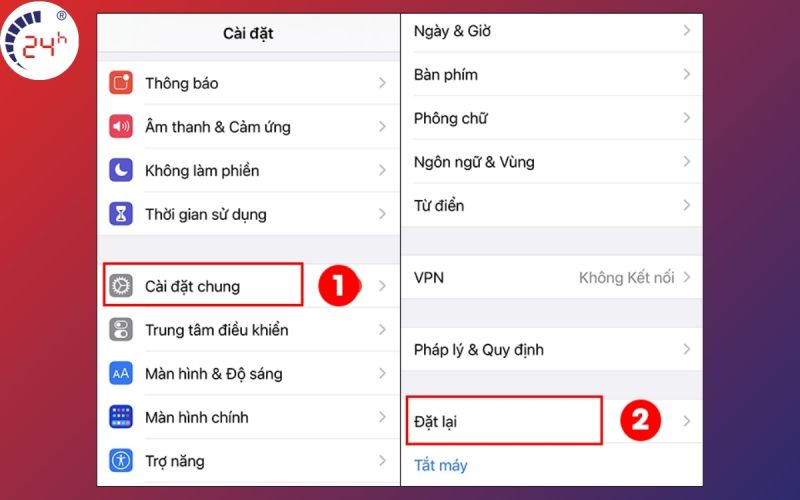 Khoi phuc lai cai dat de sua iPhone khong ket noi duoc voi Wifi