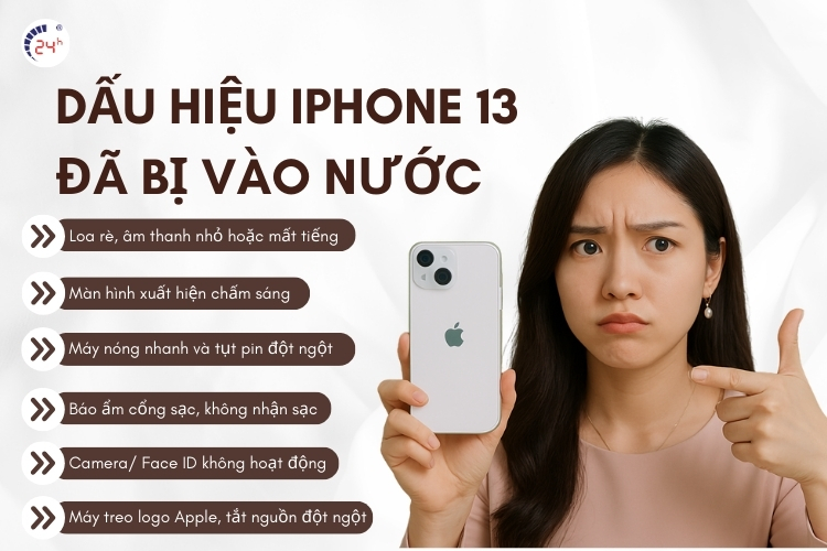 Dấu hiệu iPhone 13 đã bị vào nước