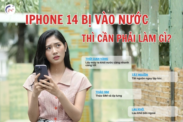 Khi iPhone 14 bị vào nước, người dùng cần phải làm gì?