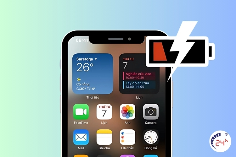 iphone 14 hết pin nhanh