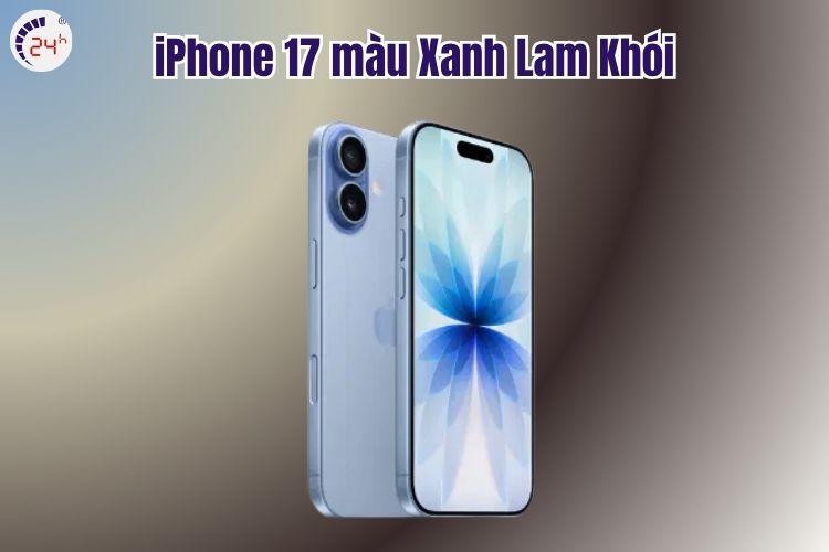 iPhone 17 có mấy màu - màu Xanh Lam Khói