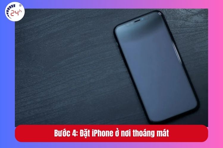 Bước 4: Đặt iPhone ở nơi thoáng mát, khô ráo và chờ đợi trong ít nhất 30 phút