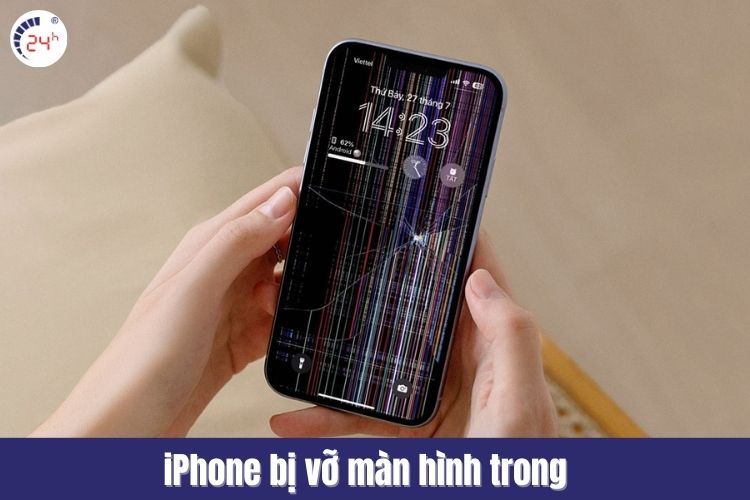 iPhone bị bể màn hình trong
