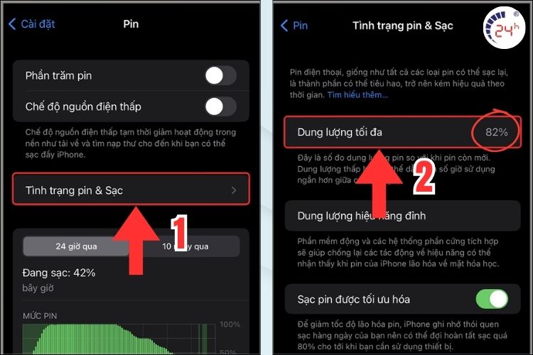 Tình trạng pin iPhone dùng bao lâu thì tụt pin