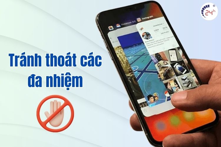 Tránh thoát các đa nhiệm iPhone tụt pin