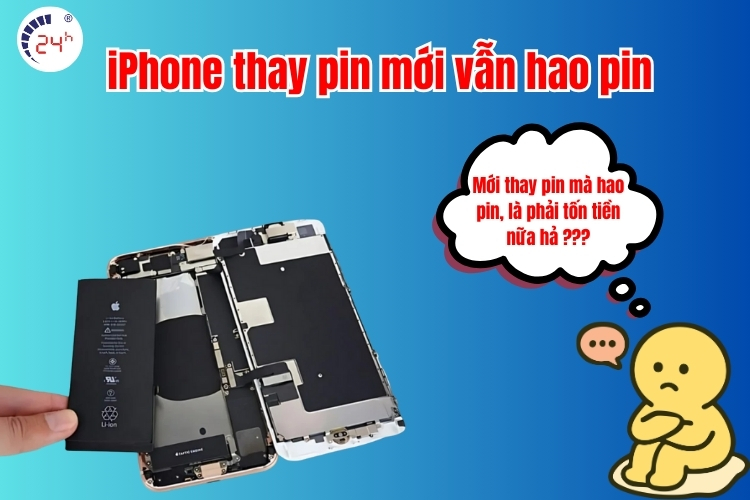 Nguyên nhân và cách KHẮC PHỤC iPhone thay pin mới vẫn hao pin
