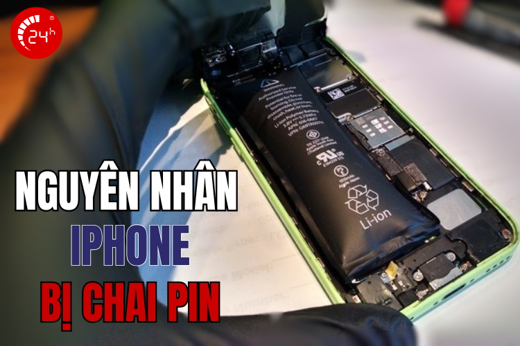 Nguyên nhân iPhone bị chai pin