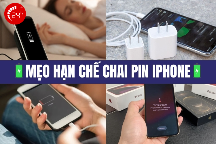 Cách hạn chế chai pin iPhone