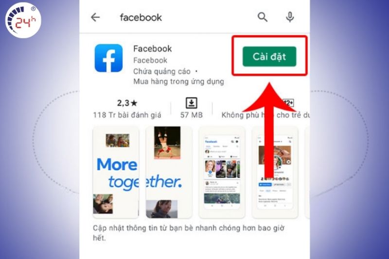 Gỡ và cài đặt lại ứng dụng Facebook trên Android