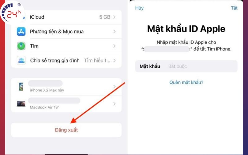 Đăng nhập Apple ID để sửa lỗi không thể kết nối được với App store