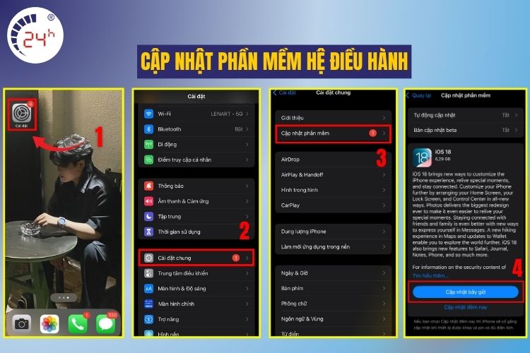 Cập nhật phần mềm hệ điều hành