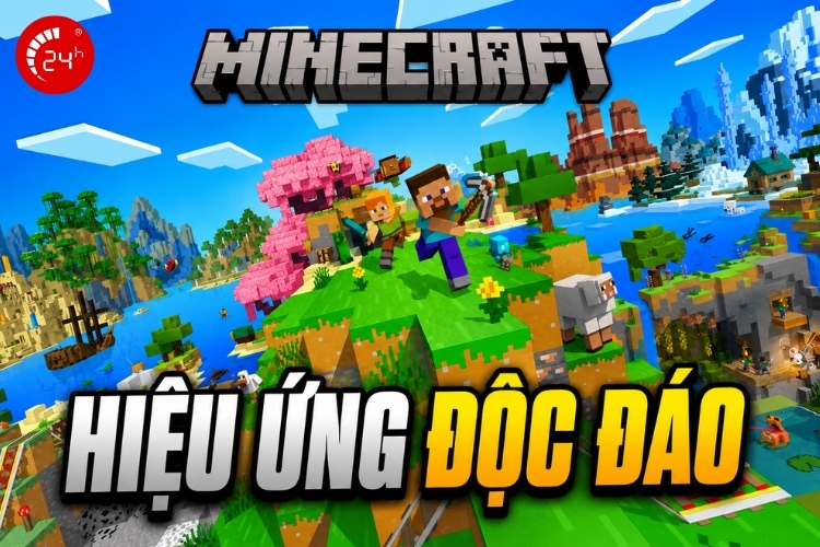 Cheat code Minecraft hiệu ứng độc đáo