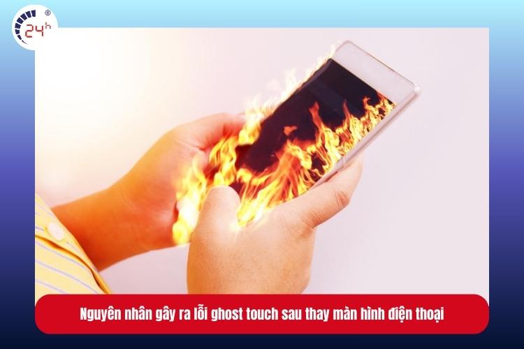 Quá nóng thiết bị là nguyên nhân gây ra lỗi ghost touch sau thay màn hình điện thoại