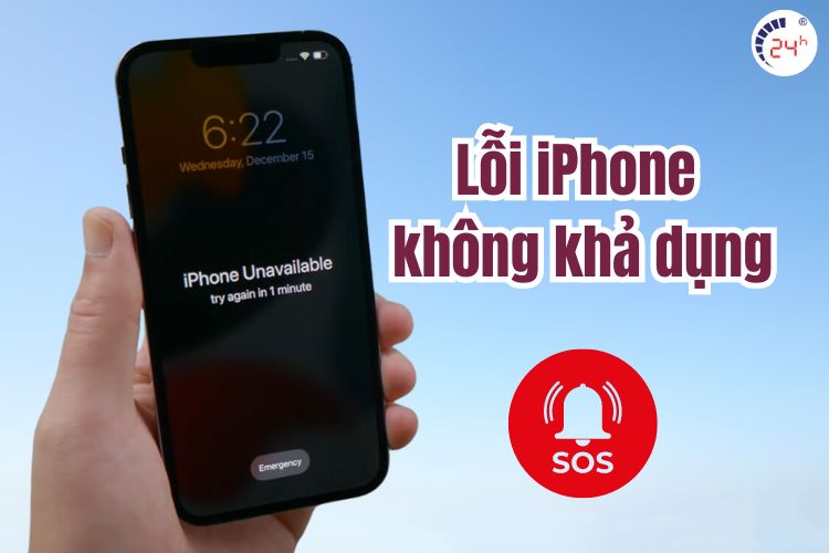 Lỗi thường gặp trên iPhone không khả dụng