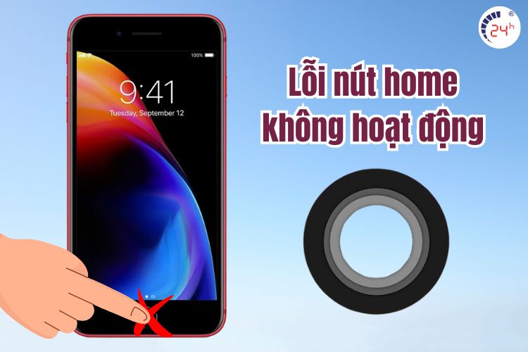 Lỗi iPhone thường gặp nút home không hoạt động