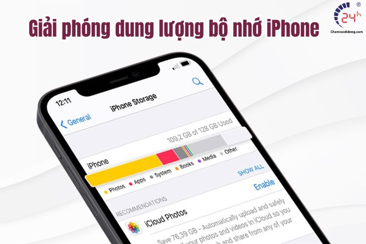 Giải phóng dung lượng bộ nhớ cho iPhone