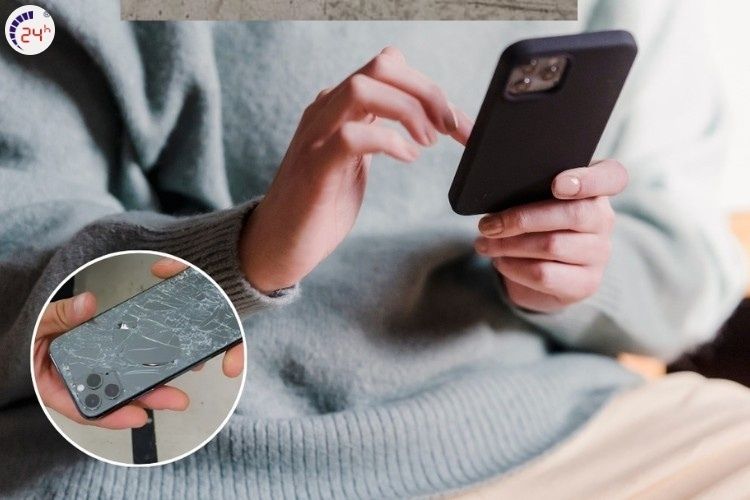 Mặt lưng điện thoại bị vỡ làm ảnh hưởng đến linh kiện và máy móc 