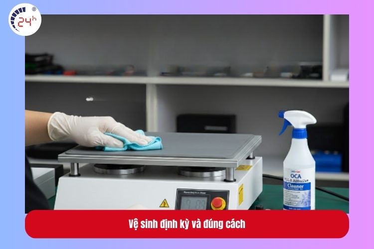 Vệ sinh máy tách kính lưng định kỳ và đúng cách