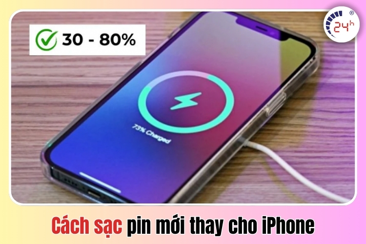 Cách sạc pin mới thay cho iPhone để tăng tuổi thọ