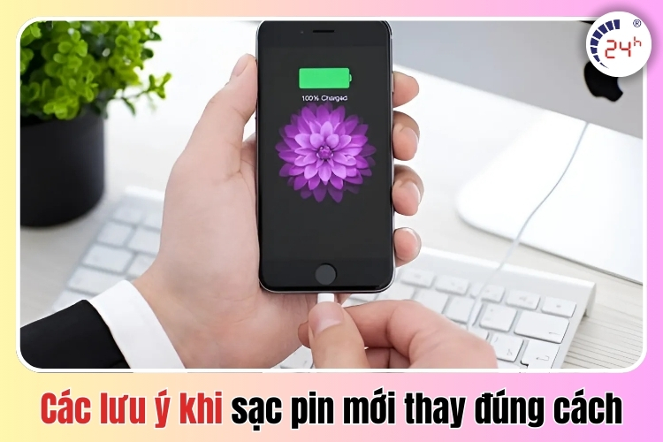 Các lưu ý khi sạc pin iPhone mới thay đúng cách