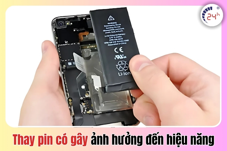 Thay pin có gây ảnh hưởng đến hiệu năng của iPhone không