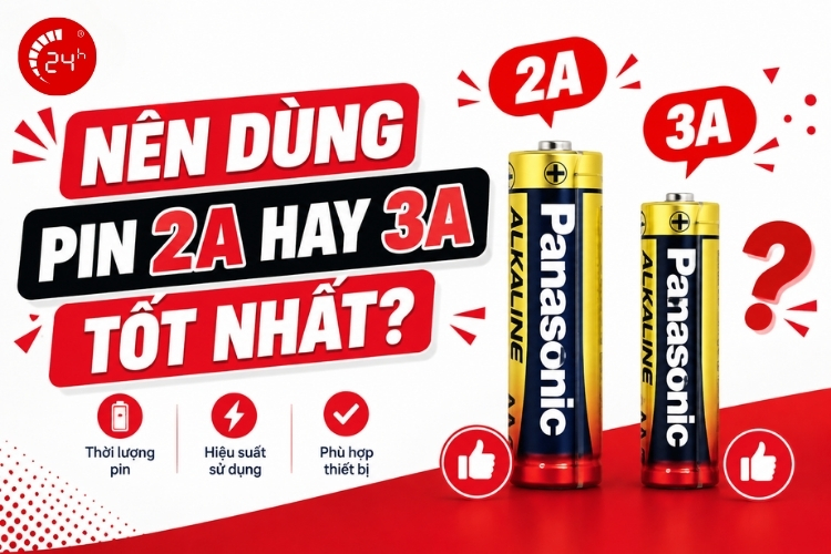 Nên dùng pin 2A hay 3A tốt hơn