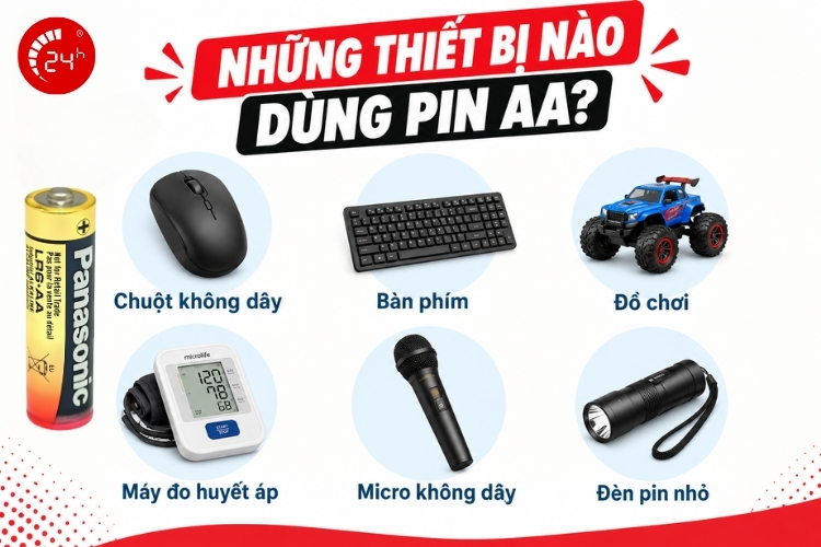Những thiết bị nào dùng pin AA