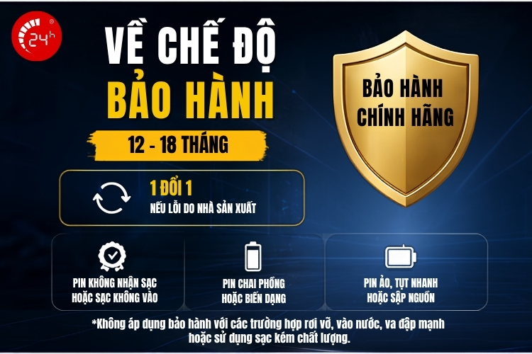 Chế độ bảo hành pin BAGO