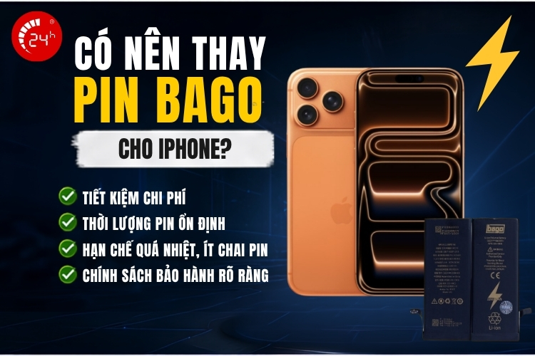 Có thêm thay pin BAGO cho iPhone