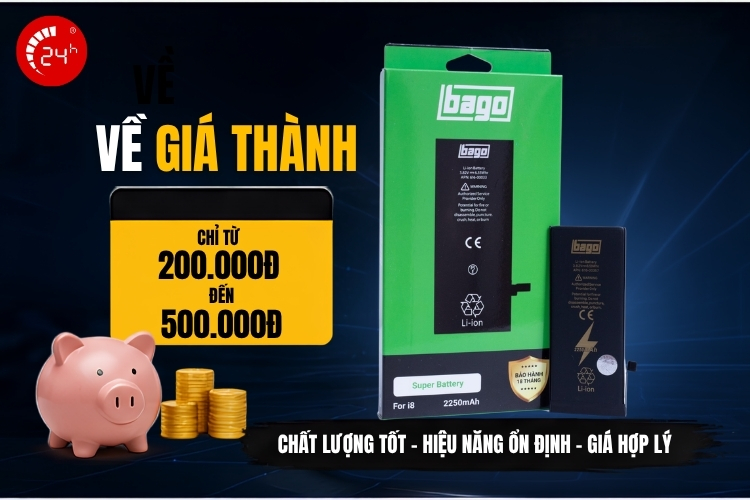Giá thành pin BAGO
