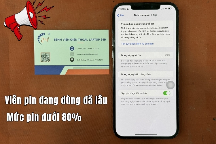 khi nào cần thay pin iphone