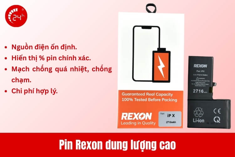 Pin Rexon dung lượng cao